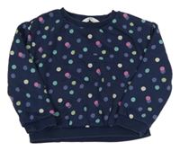 Tmavomodrá puntíkatá mikina M&S