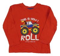 Červené triko s trucekm Primark