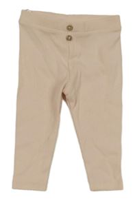 Světlerůžové žebrované legíny s knoflíky C&A