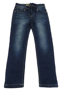 Tmavomodré skinny rifle 