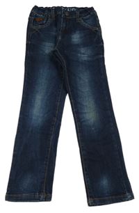 Tmavomodré skinny rifle 