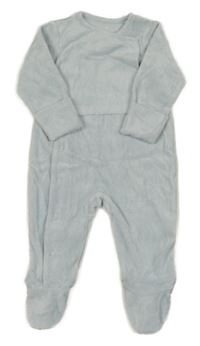 Světlemodrý sametový overal s medvědy Mothercare