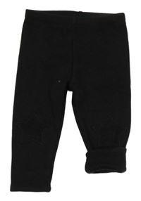 Černé zateplené legíny s hvězdami Next