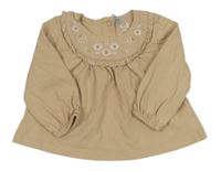 Světlebéžová tunika s výšivkami C&A