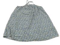 Modro-smetanové květované lehké šaty H&M