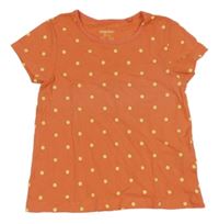Oranžové puntíkaté tričko Lupilu