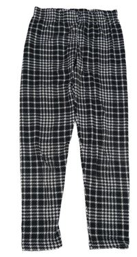 Černo-bílé kostkované legíny Y.F.K.