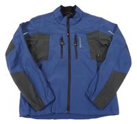 Modro-černá softshellová bunda s logem Icepeak