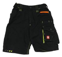 Černé pracovní kraťasy s kapsami Engelbert strauss