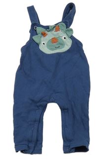 Tmavomodré laclové tepláky s dinem M&Co.