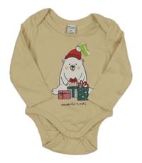 Nové - Béžové body s medvídkem Dopodopo