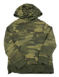 Khaki army mikina s kapucí M&S