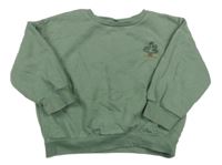 Zelená oversize mikina se stromem Dunnes Stores