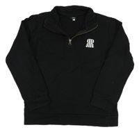 Černá mikina s logem River Island