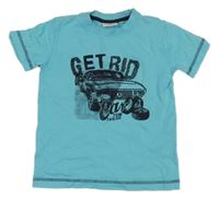 Světlemodré tričko s autem Tom Tailor