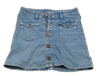 Světlemodrá riflová propínací sukně Esprit