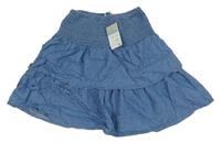 Nové - Světlemodrá lehká riflová sukně Primark