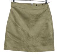 Dámská béžová semišová sukně 