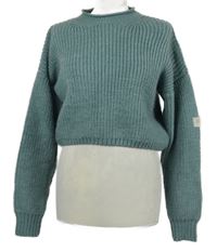 Dámský modrošedý crop svetr Urban 