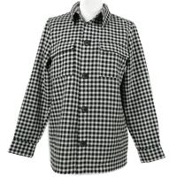 Dámská černo-bílá kostkovaná košilová bunda Hechter 