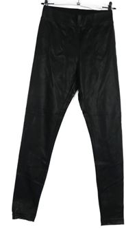 Dámské černé koženkové tregíny Only 