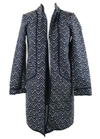 Dámský tmavomodro-bílý vzorovaný kabátový cardigán Only 