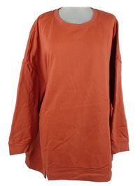 Dámská cihlově červená mikina Bonprix vel. 54