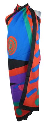 Dámské barevné vzorované pareo 