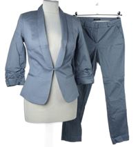 2set - Dámské světlemodré tečkované sako + kalhoty Orsay