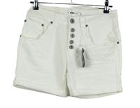 Nové - Dámské bílé riflové kraťasy FB Sister 