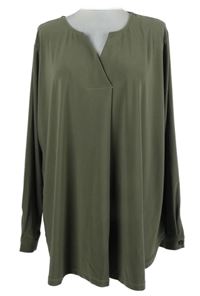 Dámská khaki halenková tunika Nina Leonard 