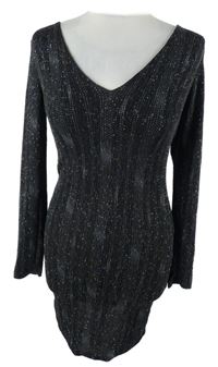 Dámské černé třpytivé šaty Topshop 
