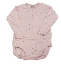 Světlerůžové puntíkaté body H&M