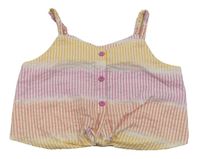 Barevný pruhovaný halenkový crop top Primark