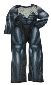 Kostým- černo-šedý overal s pavoukem Marvel