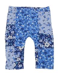 Modré květinové legíny M&Co.