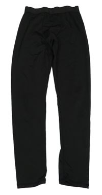 Černé sportovní spodní legíny s nášivkou 