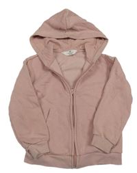 Světlerůžová propínací mikina s kapucí H&M