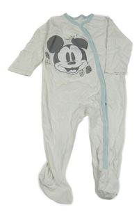 Bílo-modrý overal s Mickey Mousem