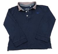 Tmavomodré polo triko s dinem Bluezoo