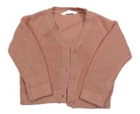 Růžový propínací svetr John Lewis