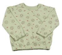 Světlezelená mikina s kočkami Disney