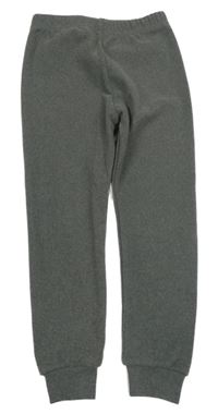 Tmavošedé sametové tepláky