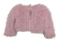 Růžové kožešinové podšité bolerko H&M