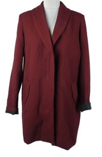 Dámský vínový kabát Vila 