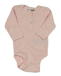 Světlerůžové žebrované body s knoflíčky Ergee
