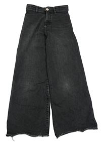 Černošedé wide leg rifle Zara