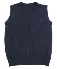 Tmavomodrá svetrová vesta George 