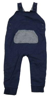 Tmavomodré laclové tepláky s kapsou George