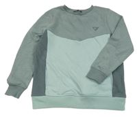 Šeo-zelenošedá mikina s výšivkou George